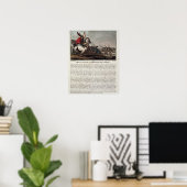 Clovis I (c.466-511) in der Schlacht von Tolbiac,  Poster (Heimbüro)