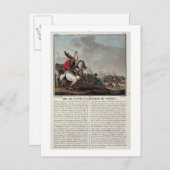 Clovis I (c.466-511) in der Schlacht von Tolbiac, Postkarte (Vorne/Hinten)