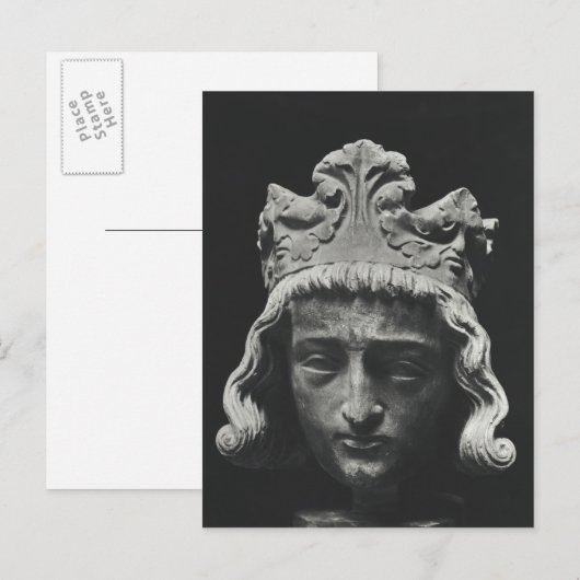 Clovis II, Merovingian Frankish Postkarte (Vorne/Hinten)