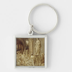 Clovis machte sein Schild weiter Schlüsselanhänger