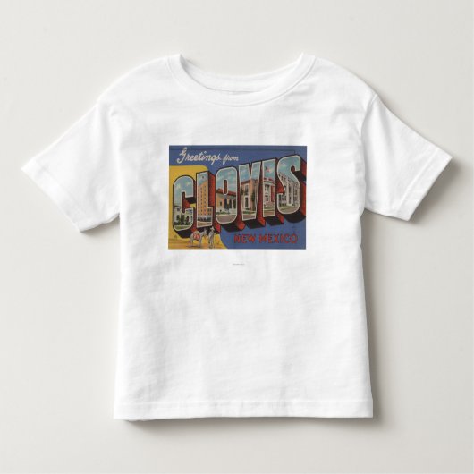 Clovis, New Mexico - Großbuchstaben Kleinkind T-shirt (Vorderseite)
