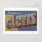 Clovis, New Mexico - Großbuchstaben Postkarte (Vorderseite)
