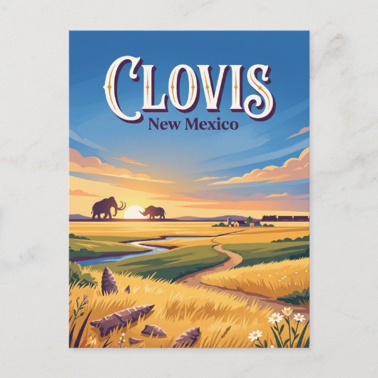 Clovis, New Mexico Postkarte (Vorderseite)