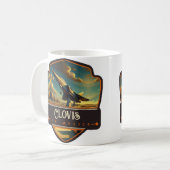 Clovis, New Mexico | VINTAG Kaffeetasse (Vorderseite Links)