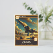 Clovis, New Mexico | VINTAG Postkarte (Stehend Vorderseite)
