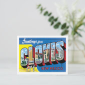 Clovis NM United Staaten City Postkarte (Stehend Vorderseite)