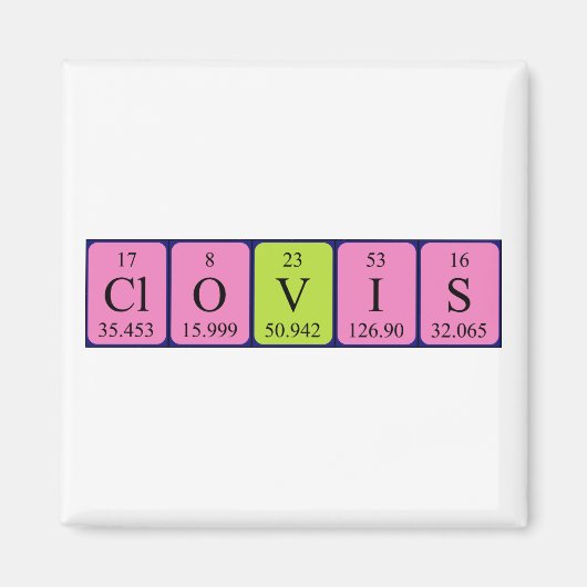 Clovis Periodenmagnet Magnet (Vorne)