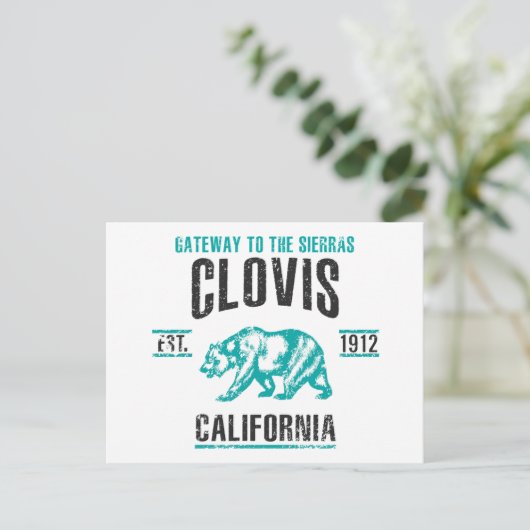 Clovis Postkarte (Stehend Vorderseite)