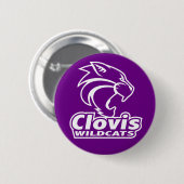 Clovis Wildcats Button (Vorne & Hinten)
