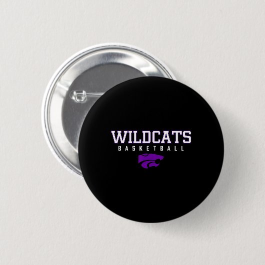 Clovis Wildcats Logo Sketll Hs Button (Vorne & Hinten)