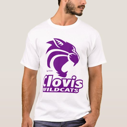 Clovis Wildcats Logo-T - Shirt (Vorderseite)