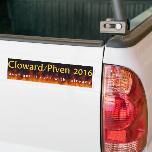 Cloward u. Piven 2016 Autoaufkleber (Auf Lkw)
