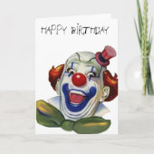 Clowcard zum Geburtstag Karte (Vorderseite)