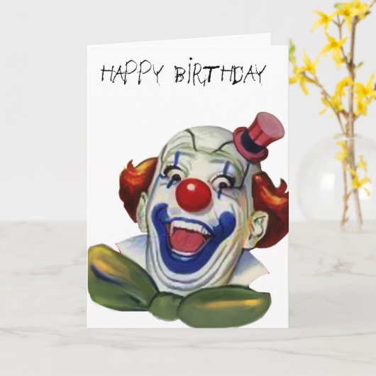 Clowcard zum Geburtstag Karte (Gelbe Blume)