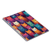 Clowder der farbigen Katzen Notizblock (Rechte Seite)