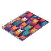 Clowder der farbigen Katzen Notizblock (Linke Seite)