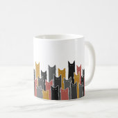Clowder der Katzen-Tasse Kaffeetasse (VorderseiteRechts)