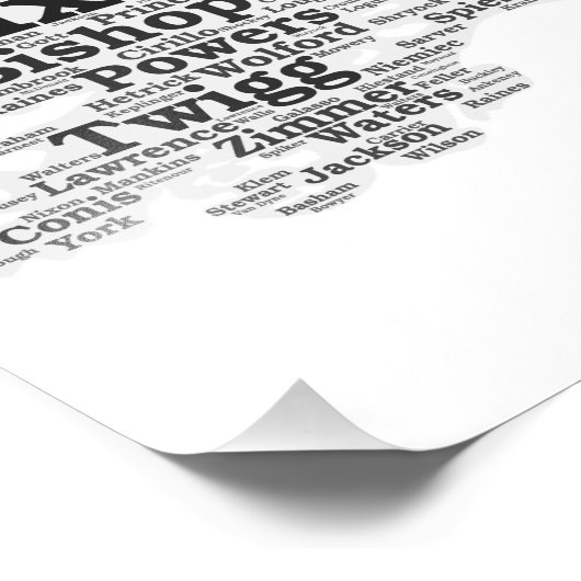 Clower Clan Tree Fotodruck (Ecke)