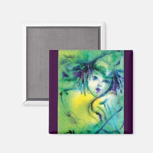 CLOWING PLAYER VIOLIN IN GRÜNEN MAGNET (Vorderseite/Rückseite)