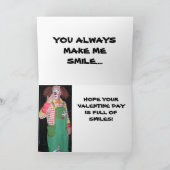 CLOWING SMILE VALENTINE-Karte Feiertagskarte (Innenseite)