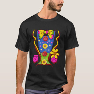Clowkostüm für Kinder Männer Halloween-Outfit T-Shirt