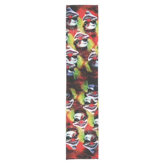 Clowmuster des Horrors Kurzer Tischläufer (Vorderseite)