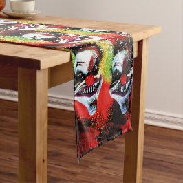Clowmuster des Horrors Kurzer Tischläufer