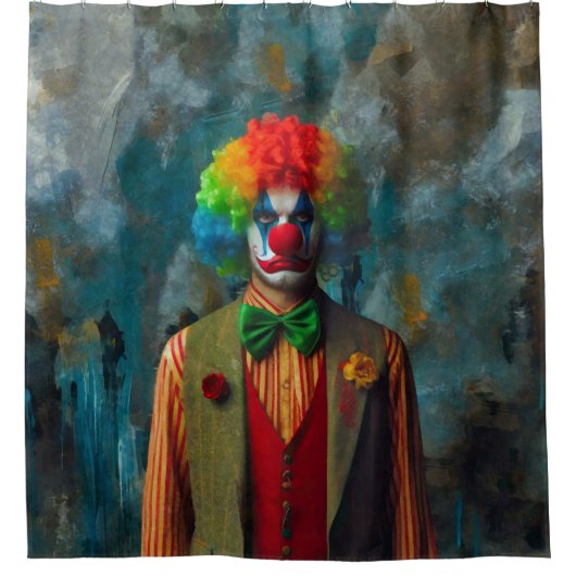 Clown 2 duschvorhang (Vorderseite)