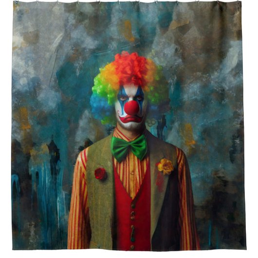 Clown 2 duschvorhang (Vorderseite)