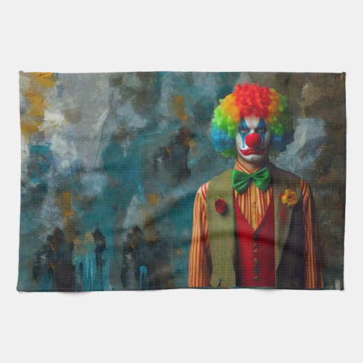 Clown 2 geschirrtuch (Horizontal)