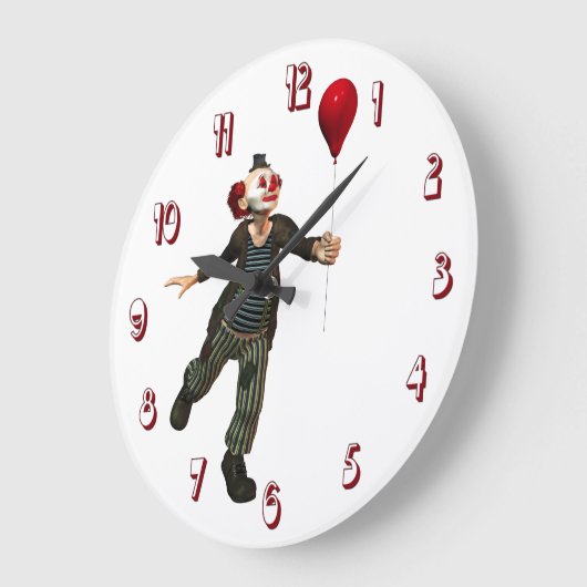 Clown-3-Wall-Uhr Große Wanduhr (Winkel)