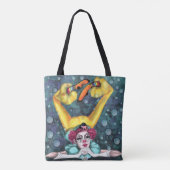 Clown Acrobat Tote Bag Tasche (Rückseite)