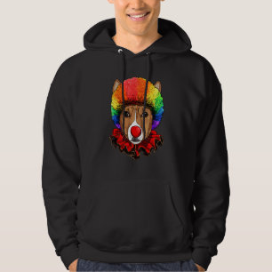 Clown Afrikanischer Basenji Karneval Zirkus Person Hoodie