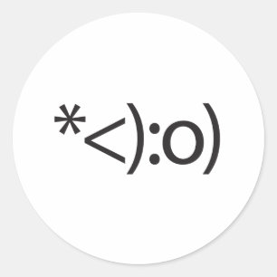clown.ai runder aufkleber