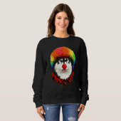 Clown Alaskan Malamute Carnival Circus Staff Husky Sweatshirt (Vorne ganz)