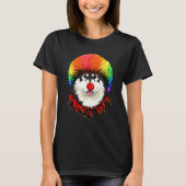 Clown Alaskan Malamute Carnival Circus Staff Husky T-Shirt (Vorderseite)