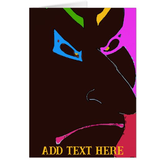 Clown Art Face, add text, (Vorne)