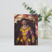 Clown at the Abandoned Circus Postkarte (Stehend Vorderseite)
