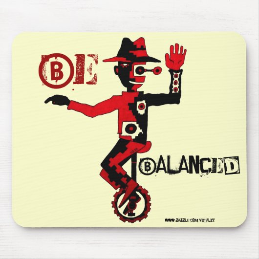 Clown auf abstraktem mousepad grafische Kunst des (Vorne)