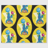 Clown auf seinem Kopf Geschenkpapier (Flach)