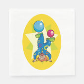 Clown auf seinem Kopf Serviette (Vorderseite)
