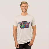 Clown besiegt Clown Tri-Blend Shirt (Vorderseite voll)