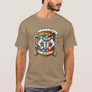 Clown, Bierkrug, Bodybuilder - Fasching Karneval T-Shirt