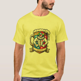 Clown, Bierkrug, Bodybuilding - Fasching Karneval T-Shirt