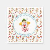 Clown Birthday Party Kleiner Spaß Serviette (Vorderseite)