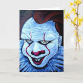 Clown: Böse Karte (Gelbe Blume)
