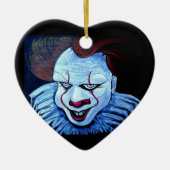 Clown: Böse Keramik Ornament (Vorne)