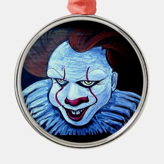 Clown: Böse Ornament Aus Metall (Vorne)
