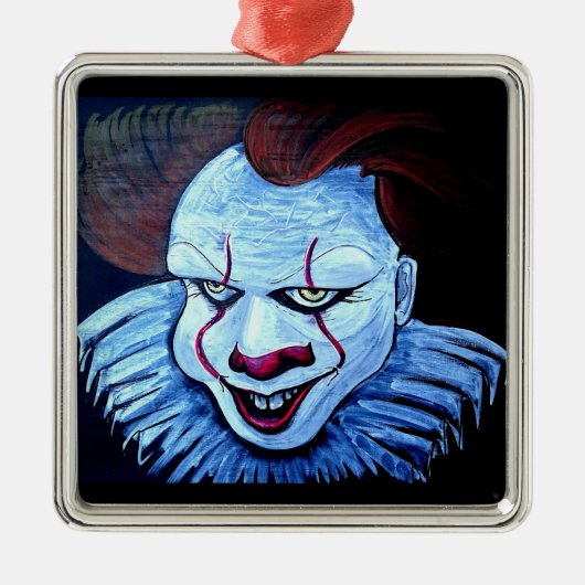 Clown: Böse Ornament Aus Metall (Vorne)