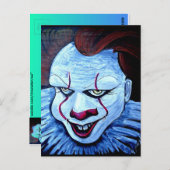 Clown: Böse Postkarte (Vorne/Hinten)
